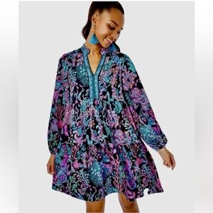 Lilly Pulitzer Arella Dress Medium Onyx
Twilight Coral Tiered Swing Ruffle